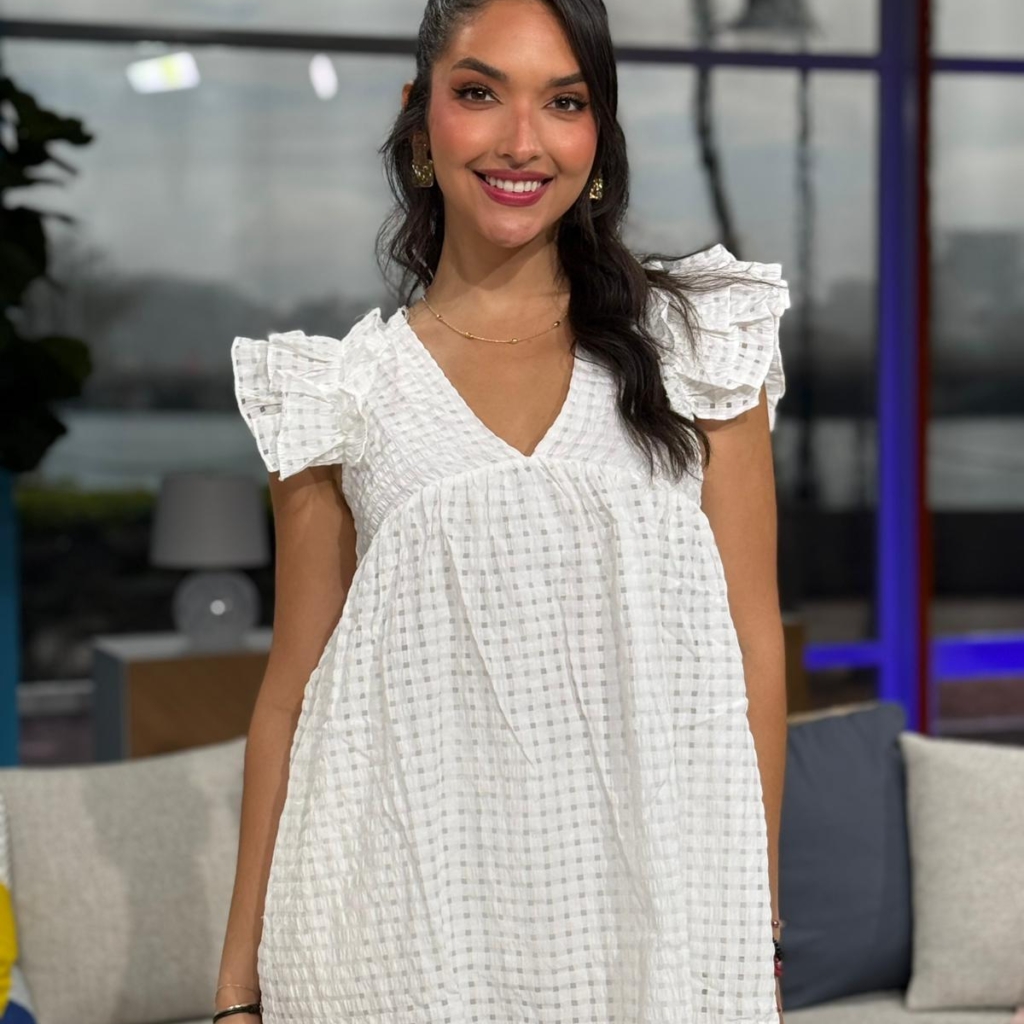 White Doll Mini Dress