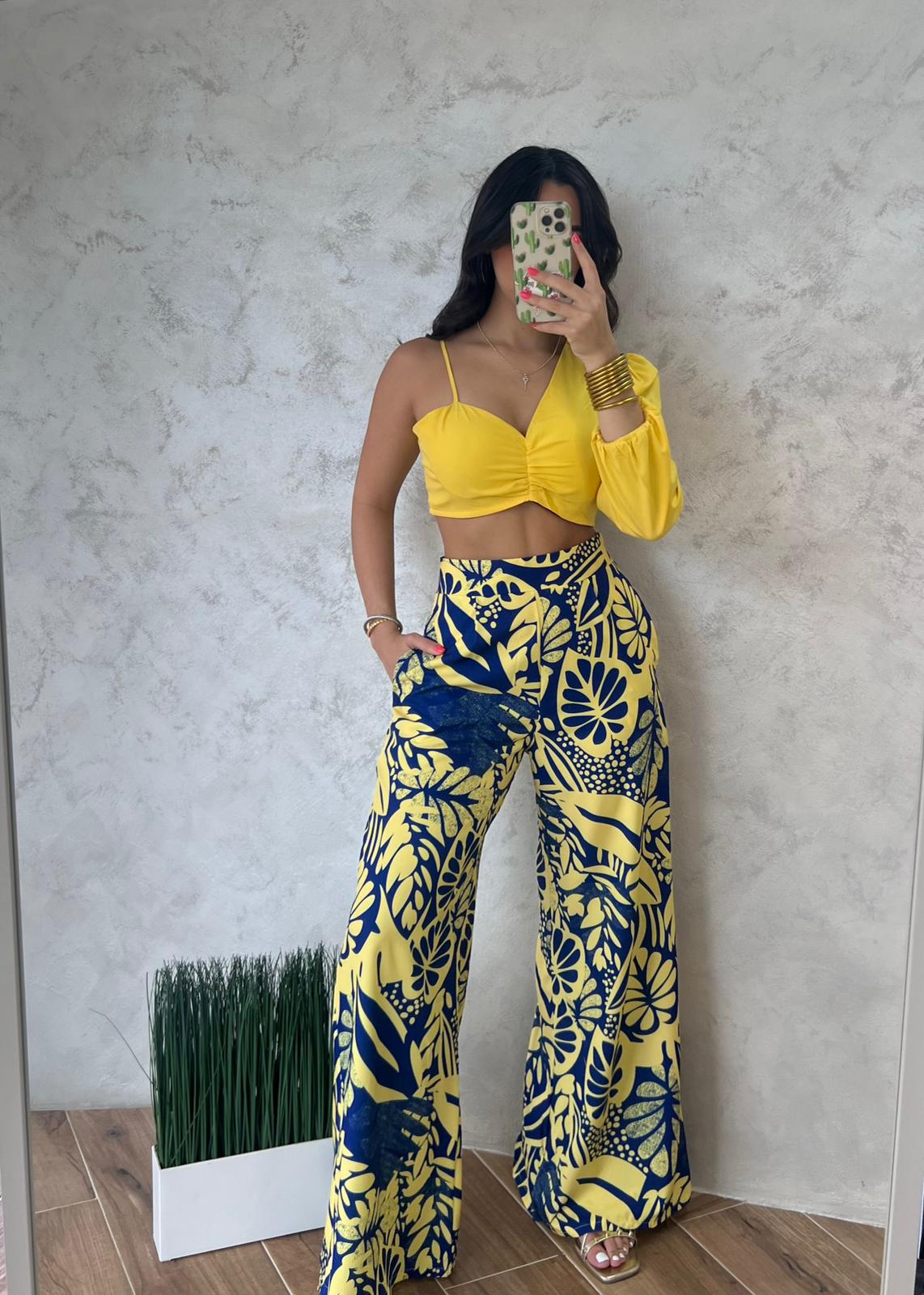 Yellow Blue Leaf Set - Image 3