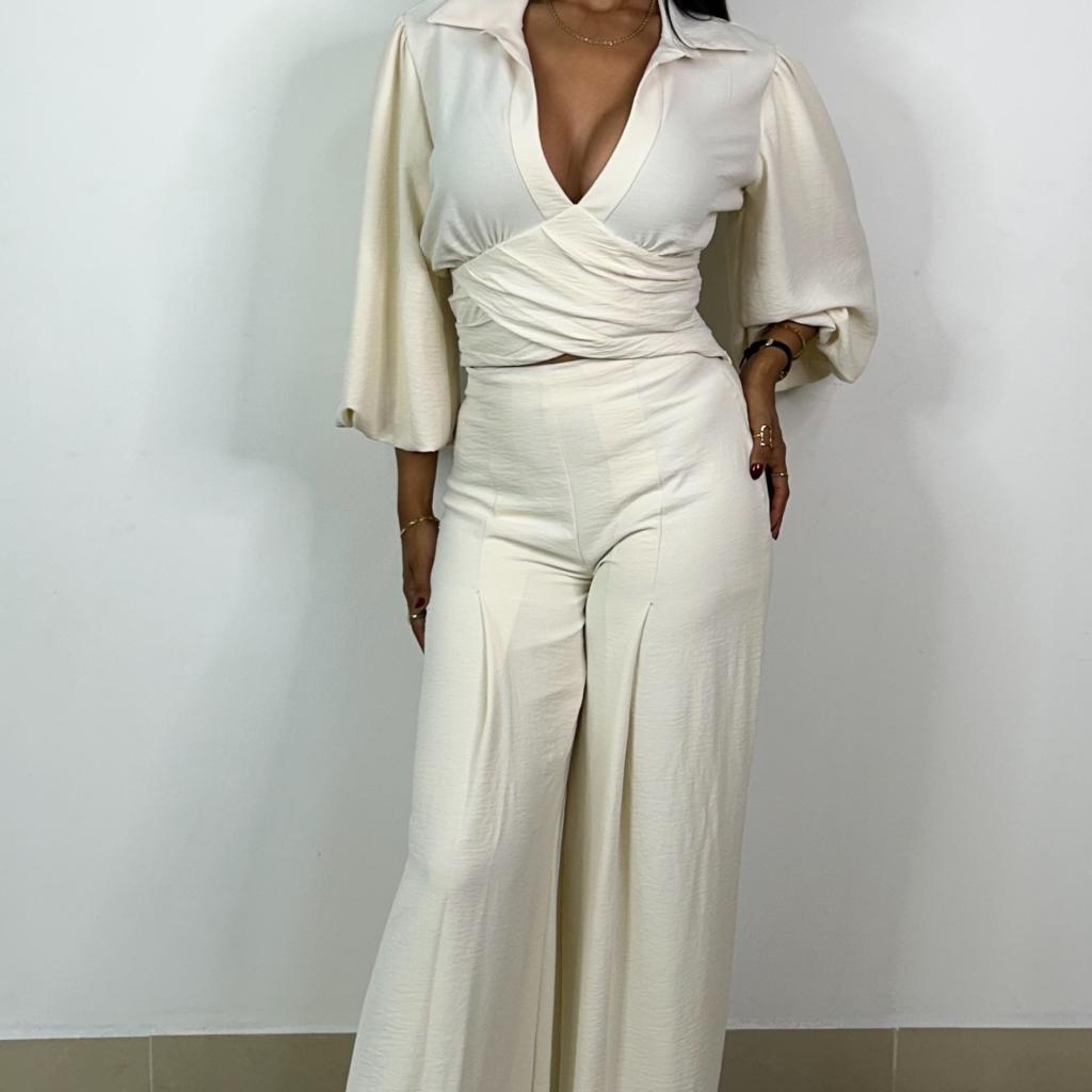 Long Sleeve Cream Set